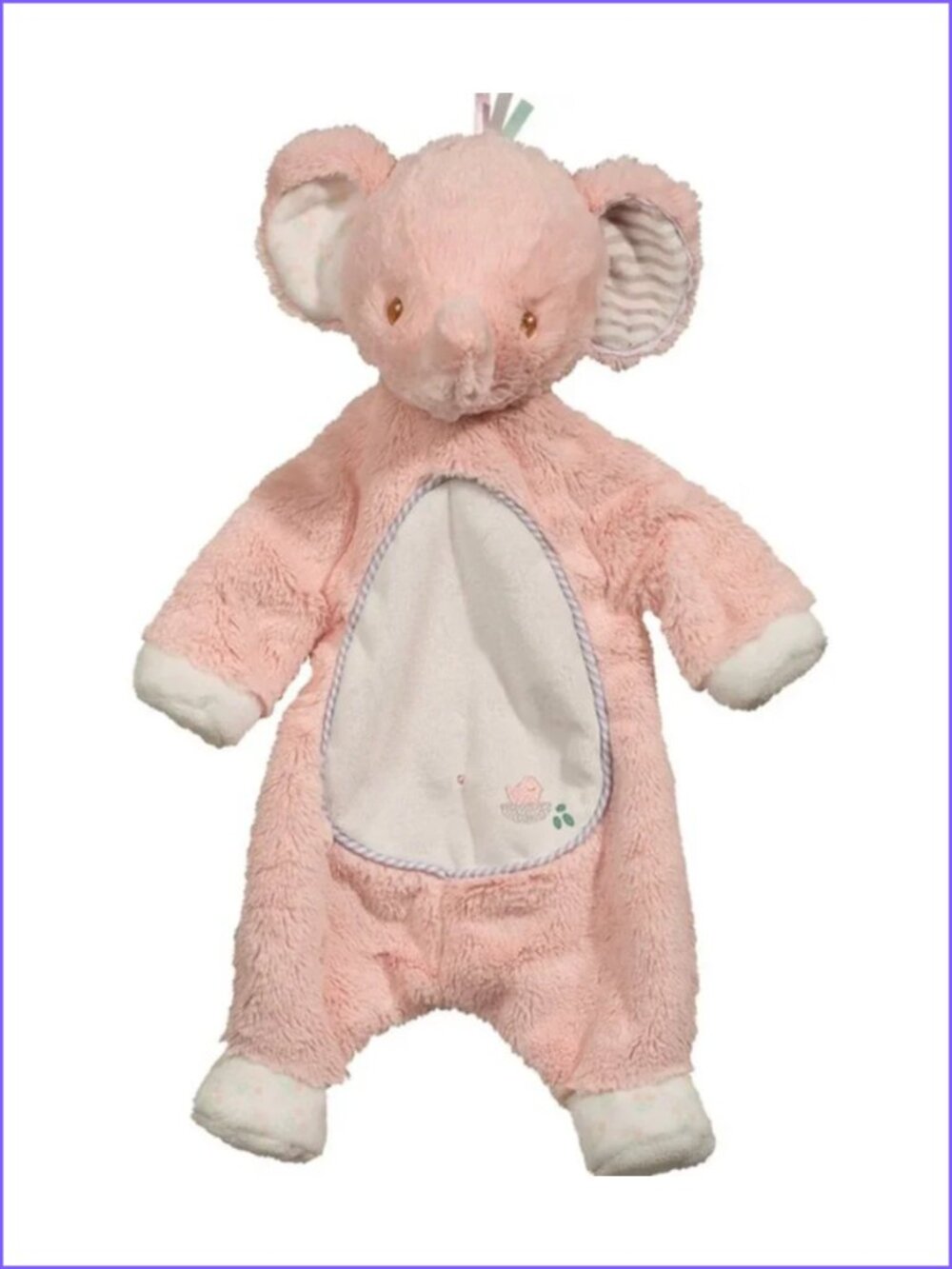 Douglas Baby Sshlumpies Pink Elephant Security Blanket Lovey New w/Tag